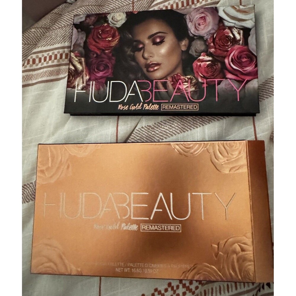 NIB Huda Beauty Rose Gold Palette REMASTERED Eyeshadow Palette 👀👀 FREE SHIP 💨